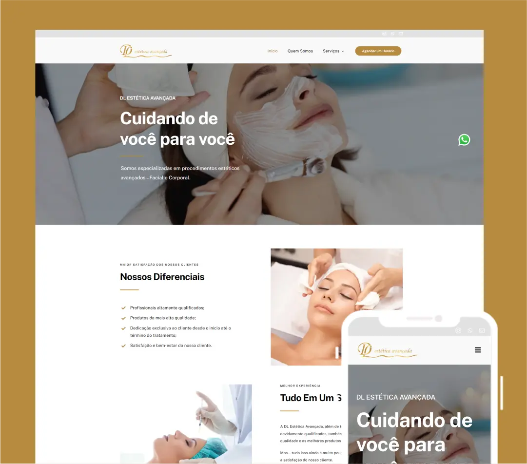 Site DL Estética Avançada