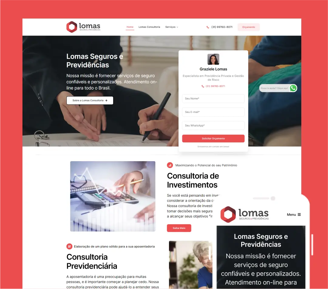 Site Lomas Consultoria