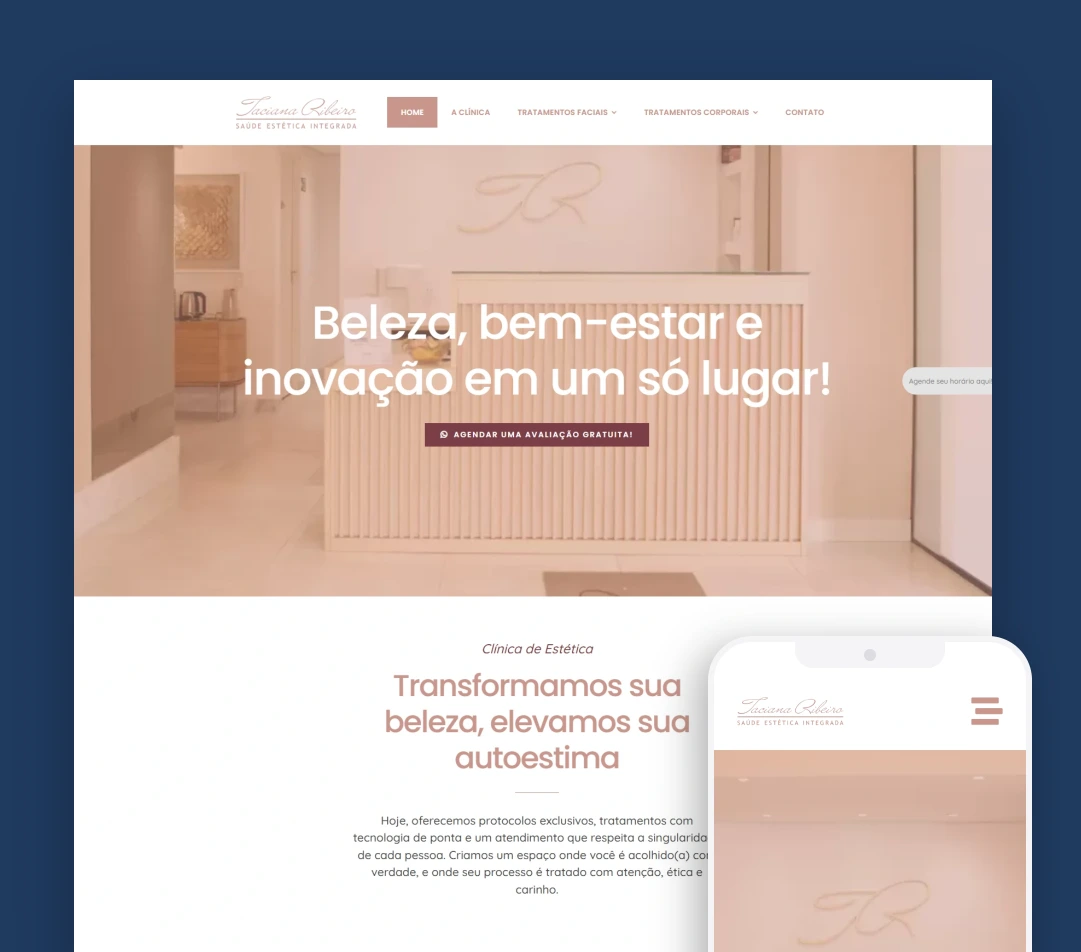 Site Clínica de Estética