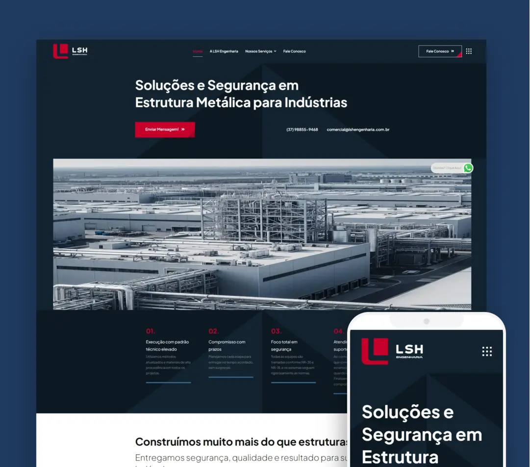Site LSH Engenharia