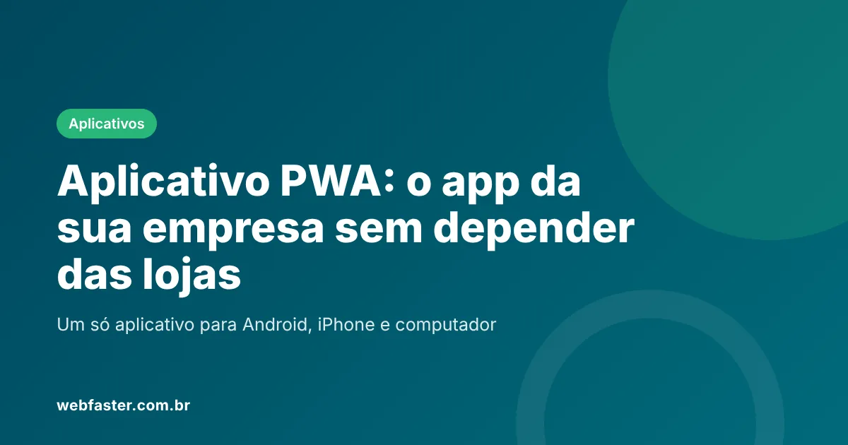 Aplicativo PWA para empresas instalado no celular
