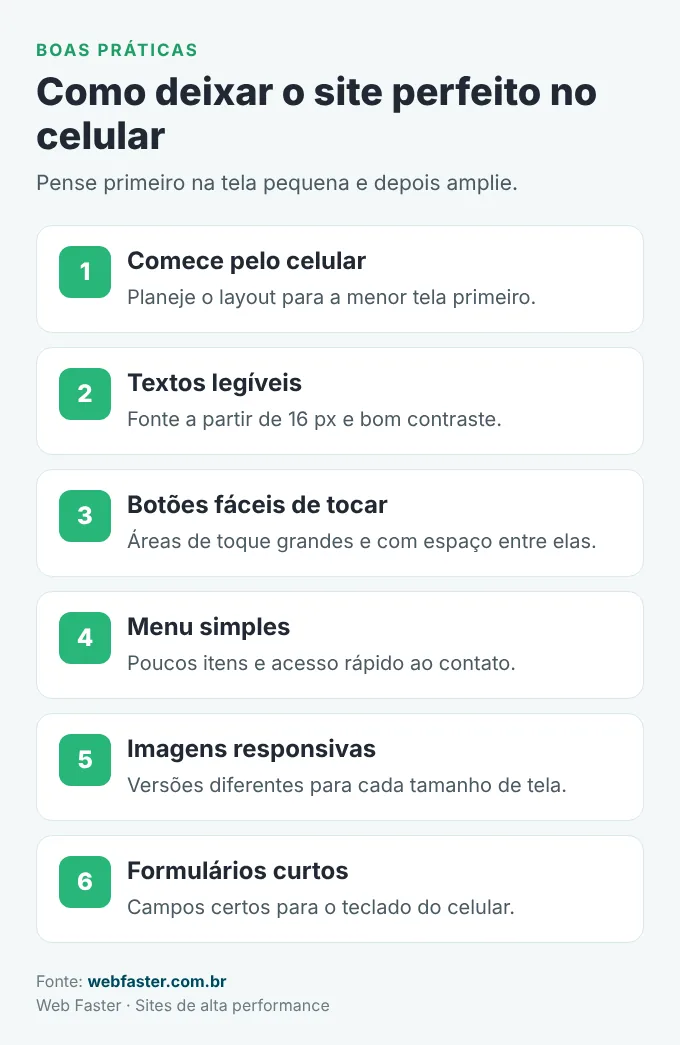 Boas práticas para criar um site responsivo
