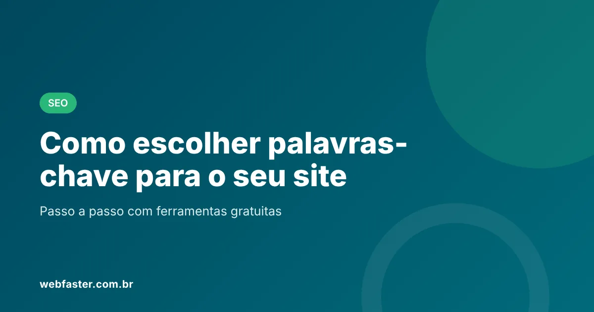 Como escolher palavras-chave para o site Como escolher palavras-chave para o site