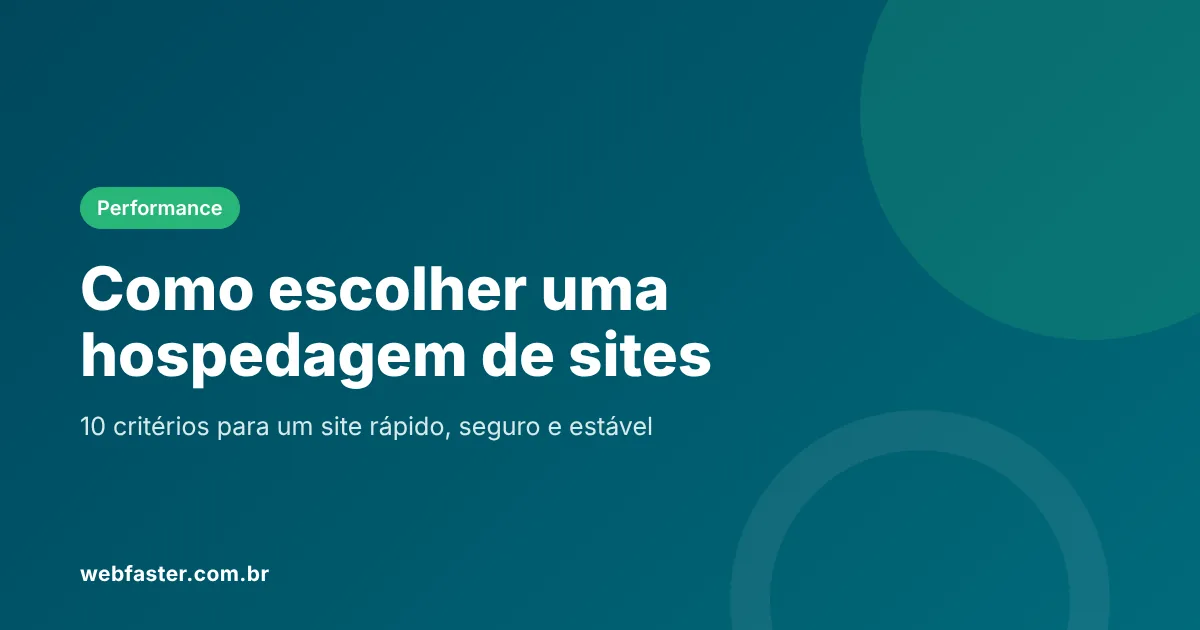 Como escolher uma hospedagem de sites