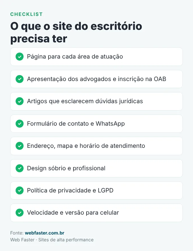 O que um site para advogados precisa ter