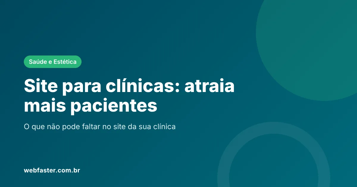 Site para clínicas que atrai mais pacientes